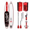 Stand up paddle gonflable Red Line 12'6 de la marque Lozen