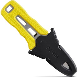 Couteau de sécurité Co Pilot de la marque NRS jaune fermé